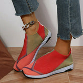 Mesh-Sneaker in Kontrastfarbe